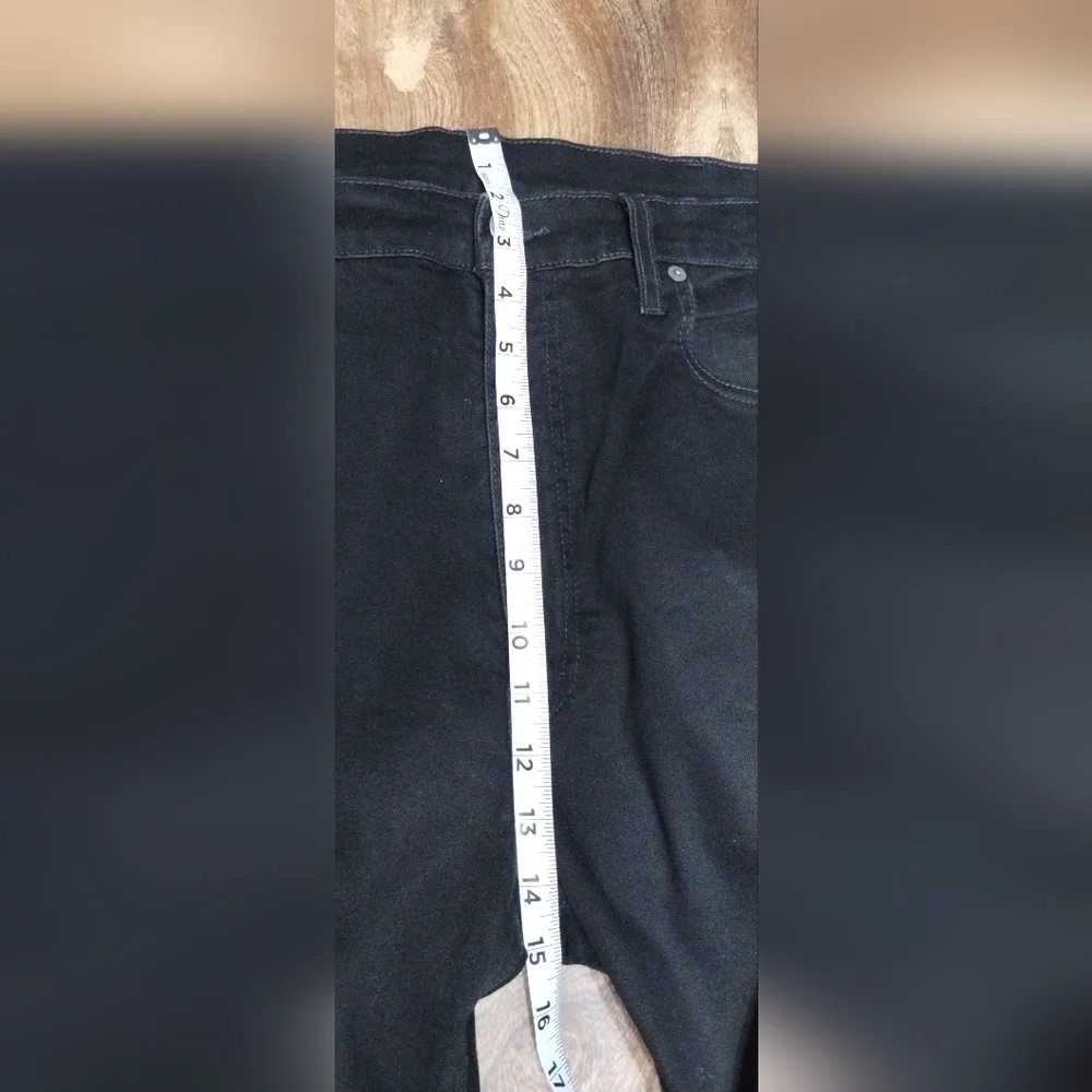 Levis Black Denim Jeans Size (38X32)